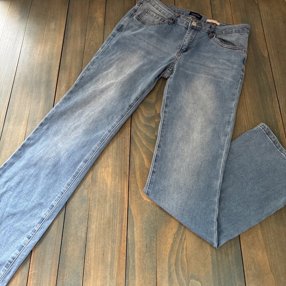 Angel Kiss Jeans Cotton Blend Denim Bootcut Stretch Women's 28W (Y8)